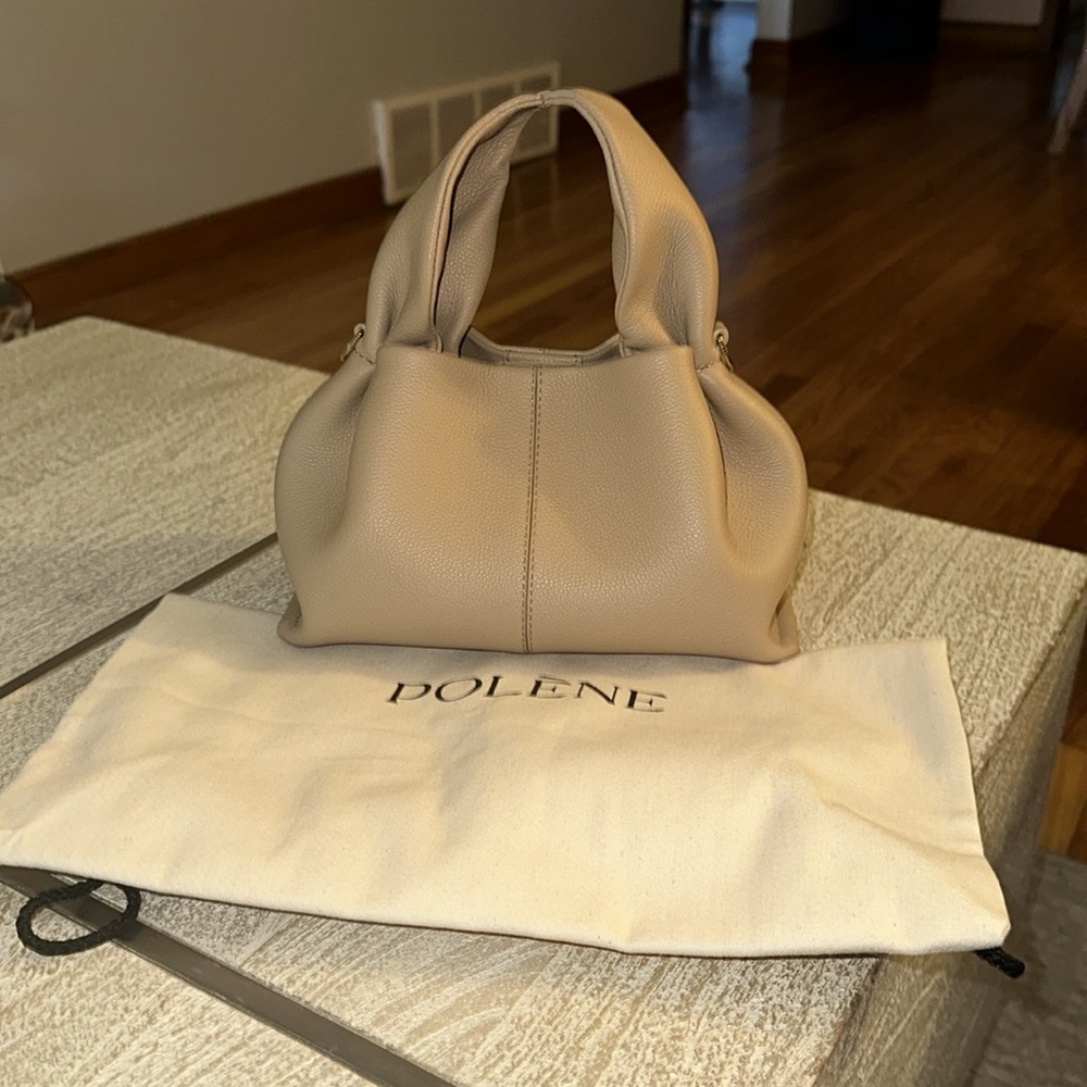 Polène Shoulder Bag in Beige - Picture 2 of 11
